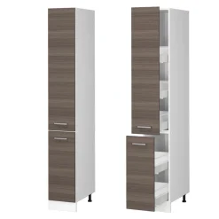 Hochschrank R-Line Grau 30 cm mit Türen Vicco