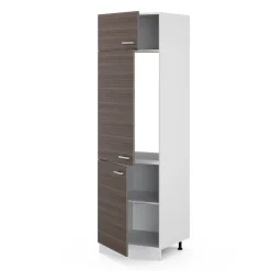 Hochschrank R-Line Grau 60 cm mit Türen Vicco
