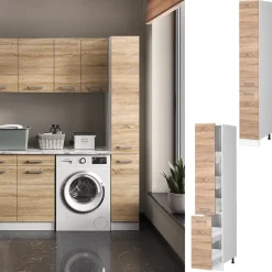 Hochschrank R-Line Sonoma 30 cm mit Türen Vicco