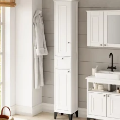 Hochschrank Vanity Weiß 32 x 175 cm Vicco