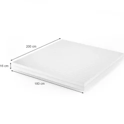 Kaltschaummatratze Weiß 180 x 200 cm H3 Härtegrad, 7Zonen Vitalispa