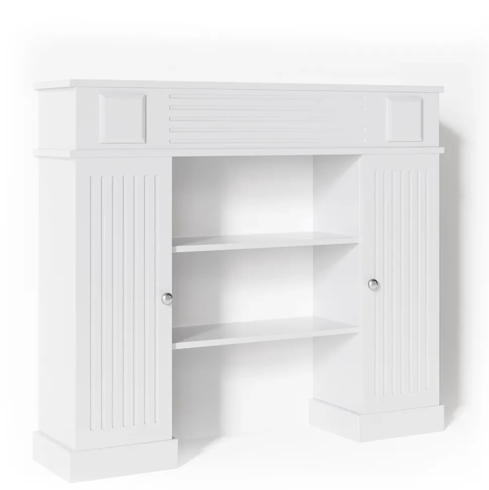 Kaminumrandung Weiß 119.5 x 103 cm Vicco