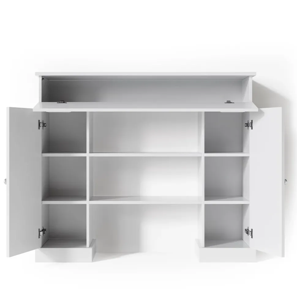 Kaminumrandung Weiß 119.5 x 103 cm Vicco