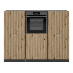 Küchenblock R-Line Artisan Eiche/Anthrazit 180 cm ohne Arbeitsplatte Vicco