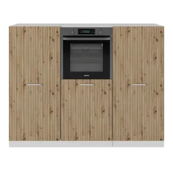 Küchenblock R-Line Artisan Eiche/Weiß 180 cm ohne Arbeitsplatte Vicco