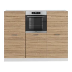 Küchenblock R-Line Sonoma/Weiß 180 cm ohne Arbeitsplatte Vicco