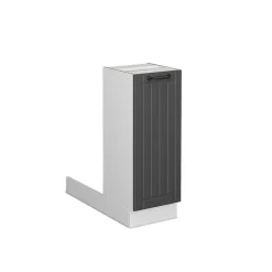 Kücheninsel Fame-Line Anthrazit Landhaus 30 cm ohne Arbeitsplatte Vicco