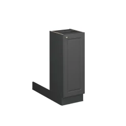 Kücheninsel Fame-Line Anthrazit-Gold Landhaus 30 cm ohne Arbeitsplatte Vicco