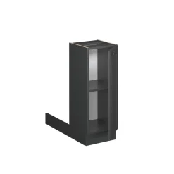 Kücheninsel Fame-Line Anthrazit-Gold Landhaus 30 cm ohne Arbeitsplatte Vicco