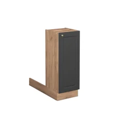 Kücheninsel Fame-Line Anthrazit-Gold 30 cm ohne Arbeitsplatte Vicco