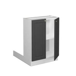 Kücheninsel Fame-Line Anthrazit-Gold Landhaus 60 cm ohne Arbeitsplatte Vicco