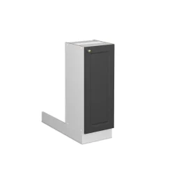 Kücheninsel Fame-Line Anthrazit-Gold Landhaus 30 cm ohne Arbeitsplatte Vicco