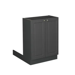 Kücheninsel Fame-Line Anthrazit-Gold Landhaus 60 cm ohne Arbeitsplatte Vicco