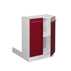 Kücheninsel Fame-Line Bordeaux Hochglanz 60 cm ohne Arbeitsplatte Vicco