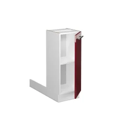 Kücheninsel Fame-Line Bordeaux Hochglanz 30 cm ohne Arbeitsplatte Vicco