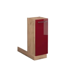 Kücheninsel Fame-Line Bordeaux Hochglanz 30 cm ohne Arbeitsplatte Vicco