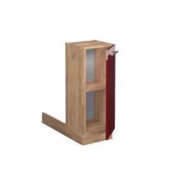 Kücheninsel Fame-Line Bordeaux Hochglanz 30 cm ohne Arbeitsplatte Vicco