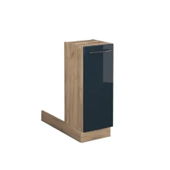 Kücheninsel Fame-Line Dunkelblau Hochglanz 30 cm ohne Arbeitsplatte Vicco