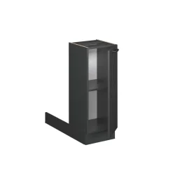 Kücheninsel Fame-Line Dunkelgrau 30 cm ohne Arbeitsplatte Vicco