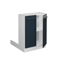 Kücheninsel Fame-Line Dunkelblau Hochglanz 60 cm ohne Arbeitsplatte Vicco