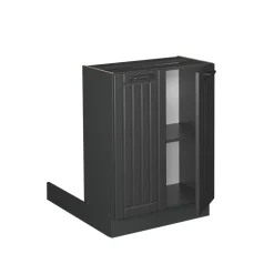 Kücheninsel Fame-Line Dunkelgrau 60 cm ohne Arbeitsplatte Vicco