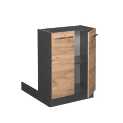 Kücheninsel Fame-Line Goldkraft Eiche 60 cm ohne Arbeitsplatte Vicco