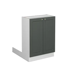 Kücheninsel Fame-Line Grün-Gold Landhaus 60 cm ohne Arbeitsplatte Vicco