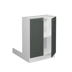 Kücheninsel Fame-Line Grün-Gold Landhaus 60 cm ohne Arbeitsplatte Vicco