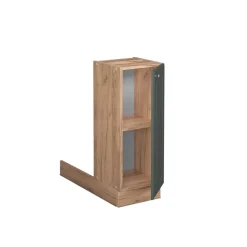 Kücheninsel Fame-Line Grün-Gold Landhaus 30 cm ohne Arbeitsplatte Vicco