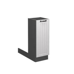 Kücheninsel Fame-Line Weiß Landhaus 30 cm ohne Arbeitsplatte Vicco