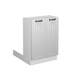 Kücheninsel Fame-Line Weiß Landhaus 60 cm ohne Arbeitsplatte Vicco