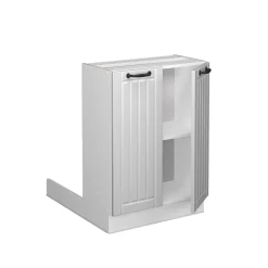 Kücheninsel Fame-Line Weiß Landhaus 60 cm ohne Arbeitsplatte Vicco