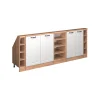 Küchenschrank für Dachschrägen R-Line Weiß Landhaus 215 cm 5er Set Vicco