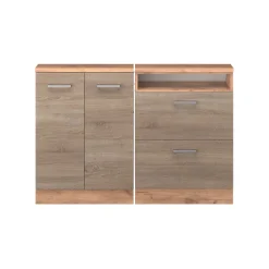 Küchenschrank für Dachschrägen R-Line Sonoma 120 cm 2er Set Vicco