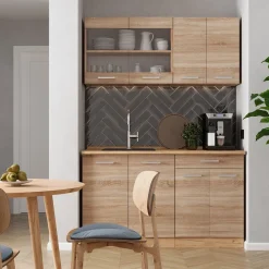 Küchenschrank für Dachschrägen R-Line Sonoma 120 cm 2er Set Vicco