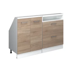 Küchenschrank für Dachschrägen R-Line Sonoma 120 cm 2er Set Vicco