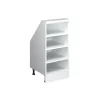 Küchenschrank für Dachschrägen R-Line Weiß 40 cm mit 4 Fächern Vicco