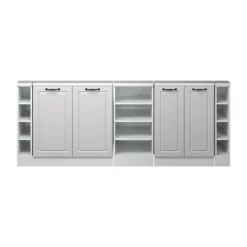 Küchenschrank für Dachschrägen R-Line Weiß Landhaus 215 cm 5er Set Vicco