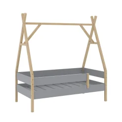 Kinderbett Bali Grau 80x160 cm Vitalispa