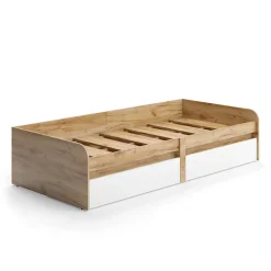 Kinderbett Clario Weiß/Artisan 90x200 cm ohne Matratze Vicco