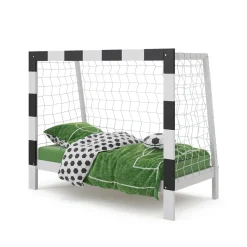 Kinderbett Football goal Weiß 80x160 cm ohne Matratze Vitalispa
