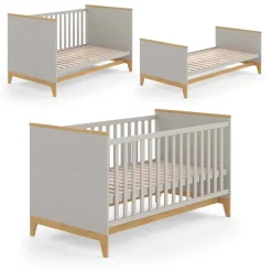 Kinderbett Malia Cashmere/Eiche 70x140 143.2 x 81 cm Vitalispa