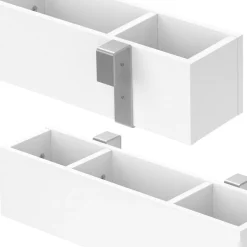 Kinderbettregal Weiß 60 x 15 cm Vitalispa