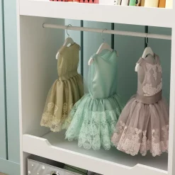 Kinderkleiderschrank Conny Weiß 67 x 110 cm mit Kleiderstange Vicco