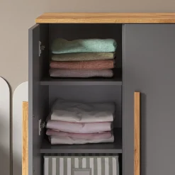 Kinderkleiderschrank Malia Grau 70 x 120 cm Vitalispa