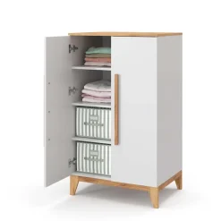 Kinderkleiderschrank Malia Weiß 70 x 120 cm Vitalispa