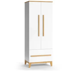 Kinderkleiderschrank Malia Weiß 70 x 186.8 cm Vitalispa