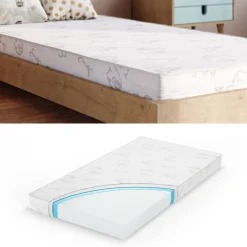 Kindermatratze Weiß 80 x 160 cm Vitalispa