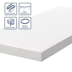 Kindermatratze Weiß 90 x 200 cm Vitalispa