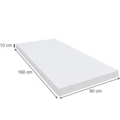 Kindermatratze Weiß 90 x 190 cm H2 Härtegrad Vitalispa